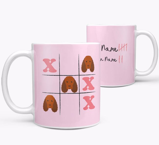 Noughts and Crosses: Personalized {breedFullName} Mug